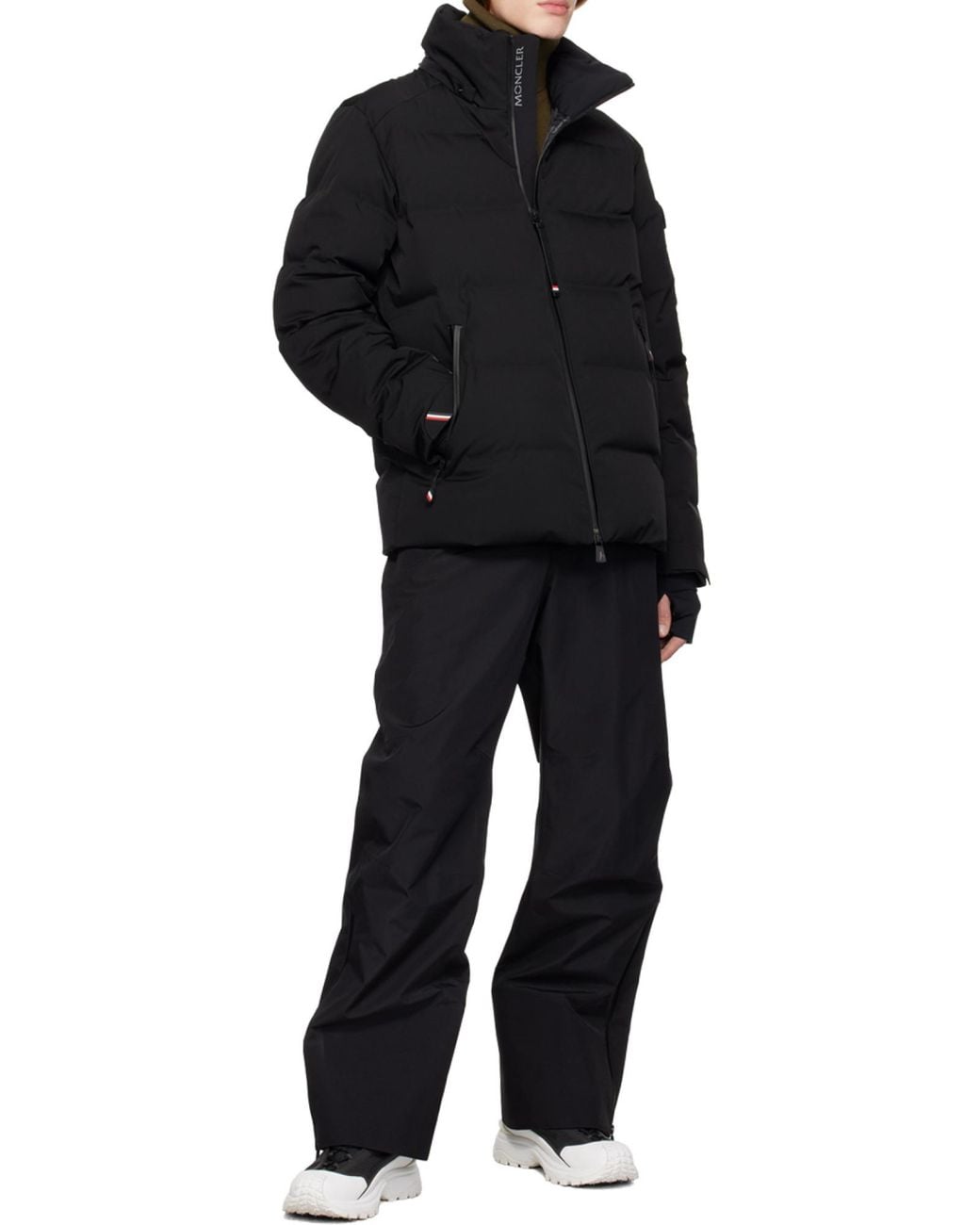 Moncler Blue Grenoble Logo Detailed Flared Ski Trousers for men