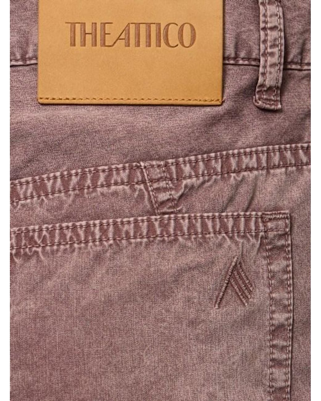 The Attico Brown Belt-Loop Jeans