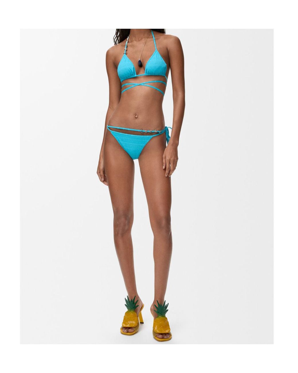 Loewe Blue Technical Jersey Bikini Top