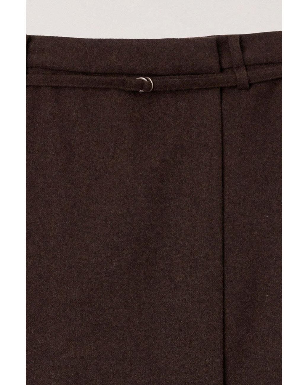 DUNST Brown Maxi Wrap Skirt
