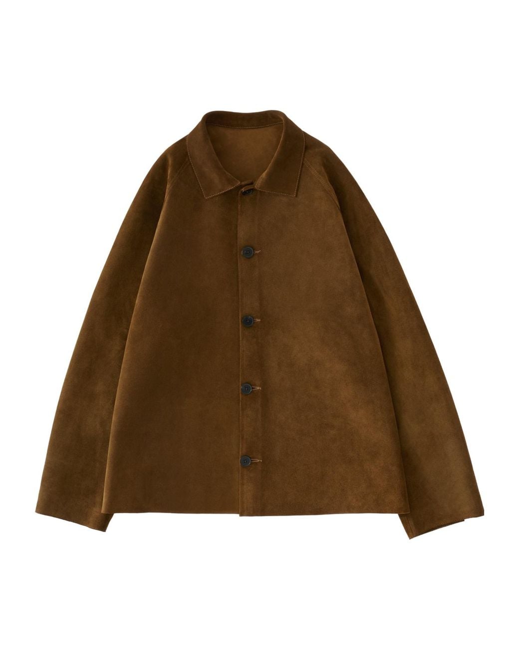 Studio Nicholson Brown Bowe Suede Jacket for men