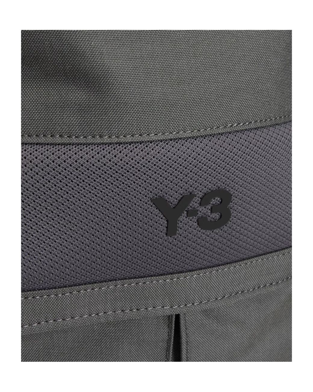 Y-3 Gray Small Backpack for men