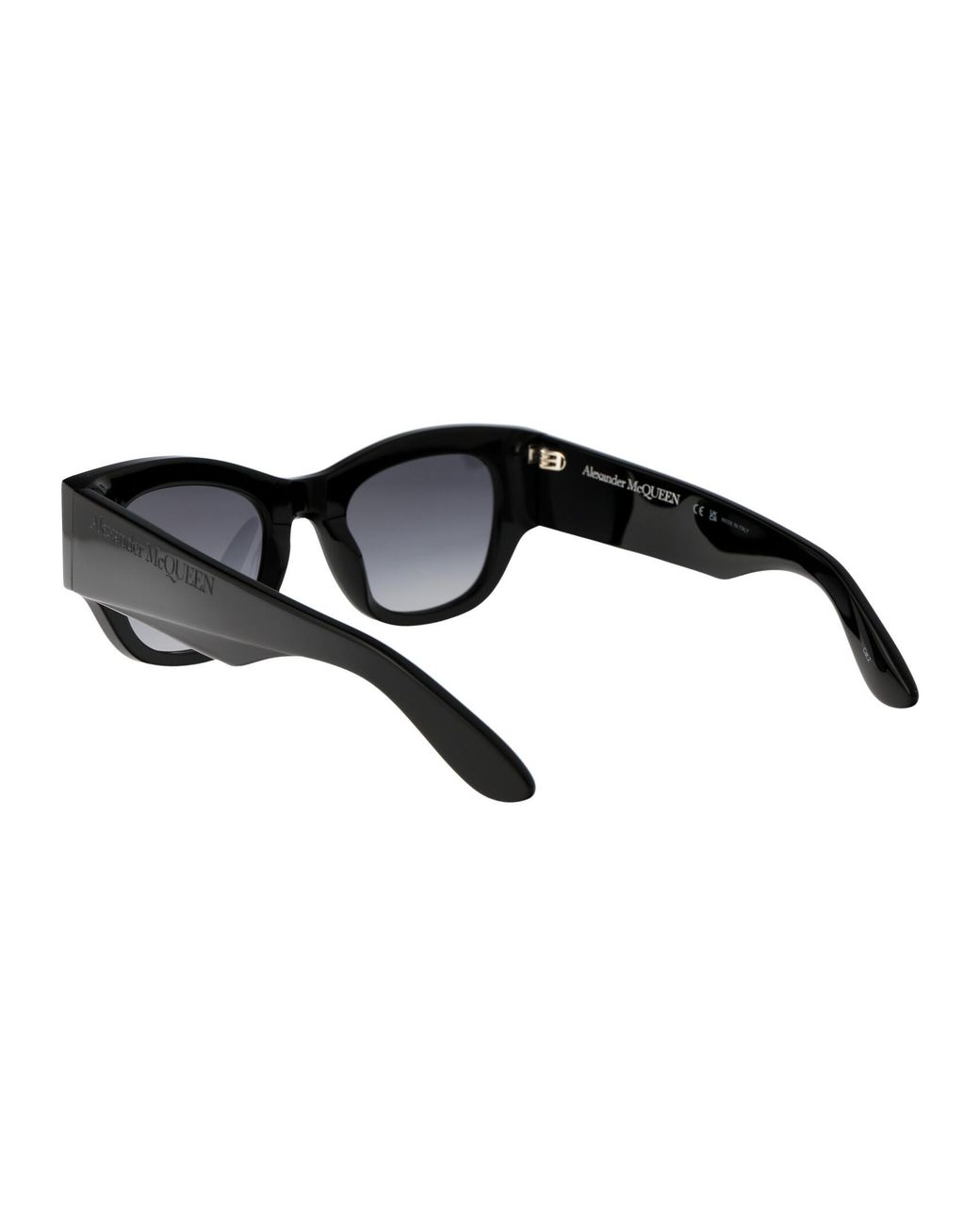 McQueen Black Eyewear Square Frame Sunglasses