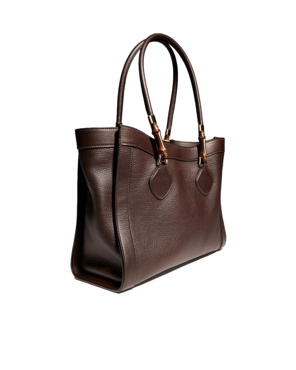 Gucci Brown Bamboo Tote Medium Bag