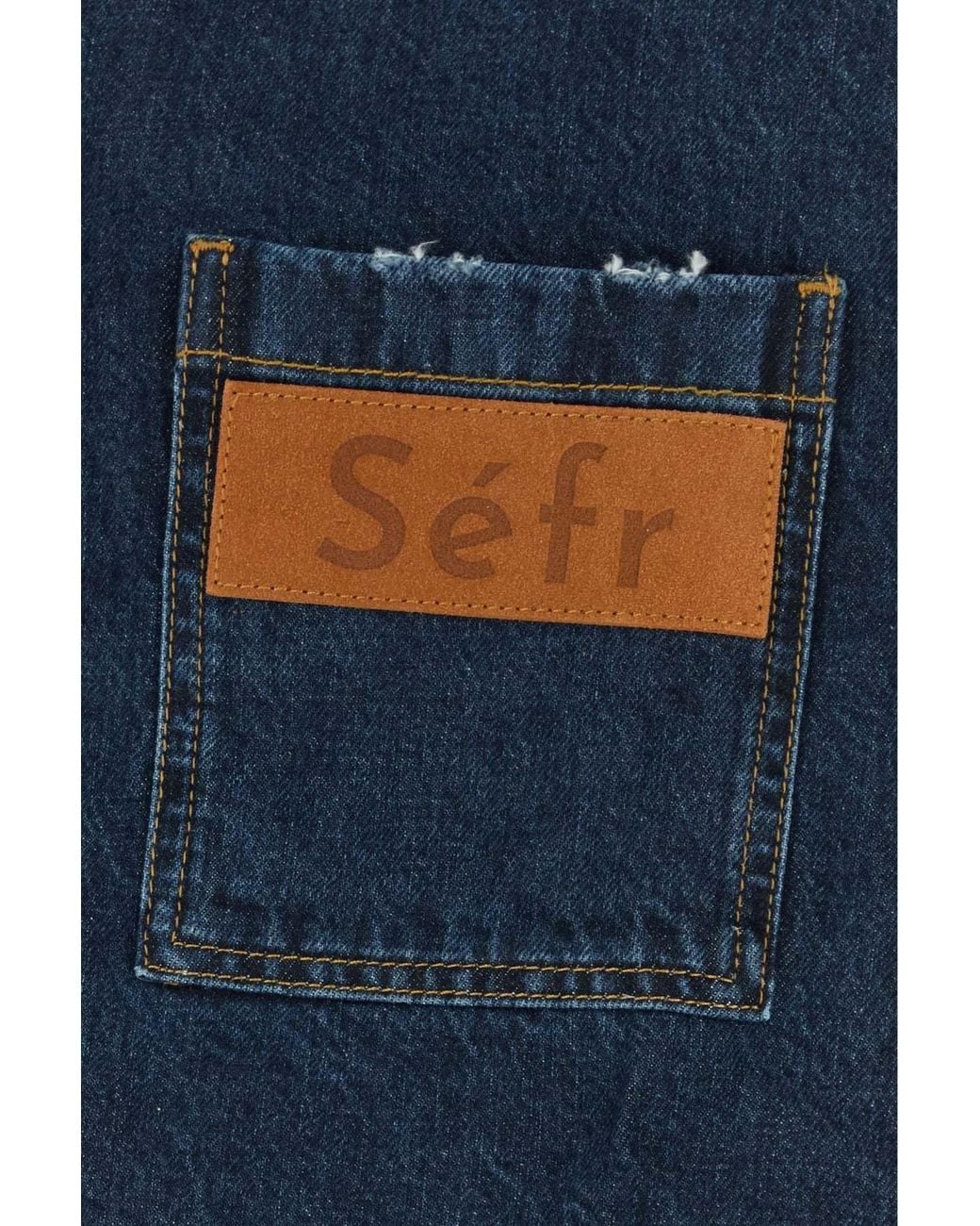 Séfr Blue Séfr Denimstaff Overshirt Shirt for men