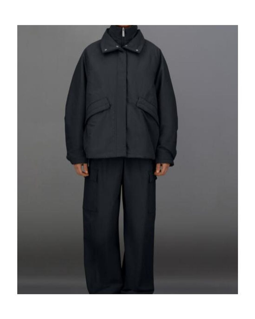 Herno Blue Laminar High-Neck Jacket