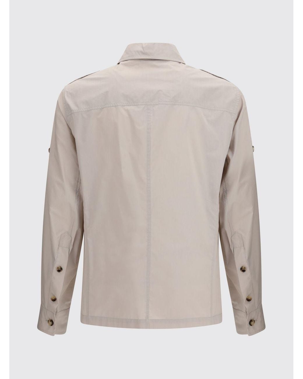 Brunello Cucinelli White Multi-Pocket Jacket for men