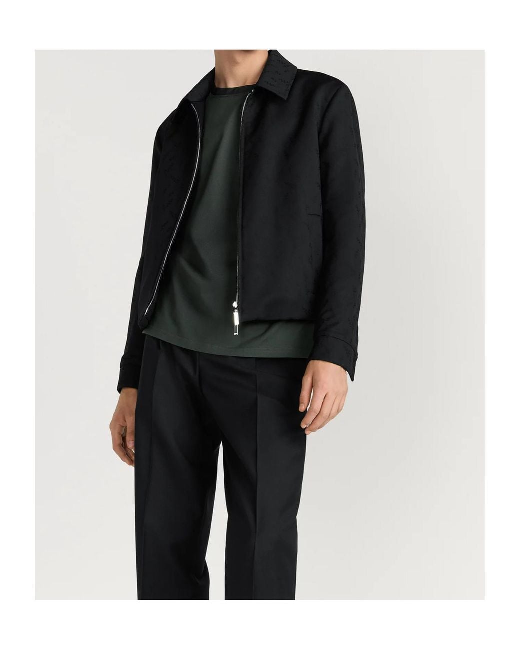 Dior Black Homme Reversible Zipped Jacket for men