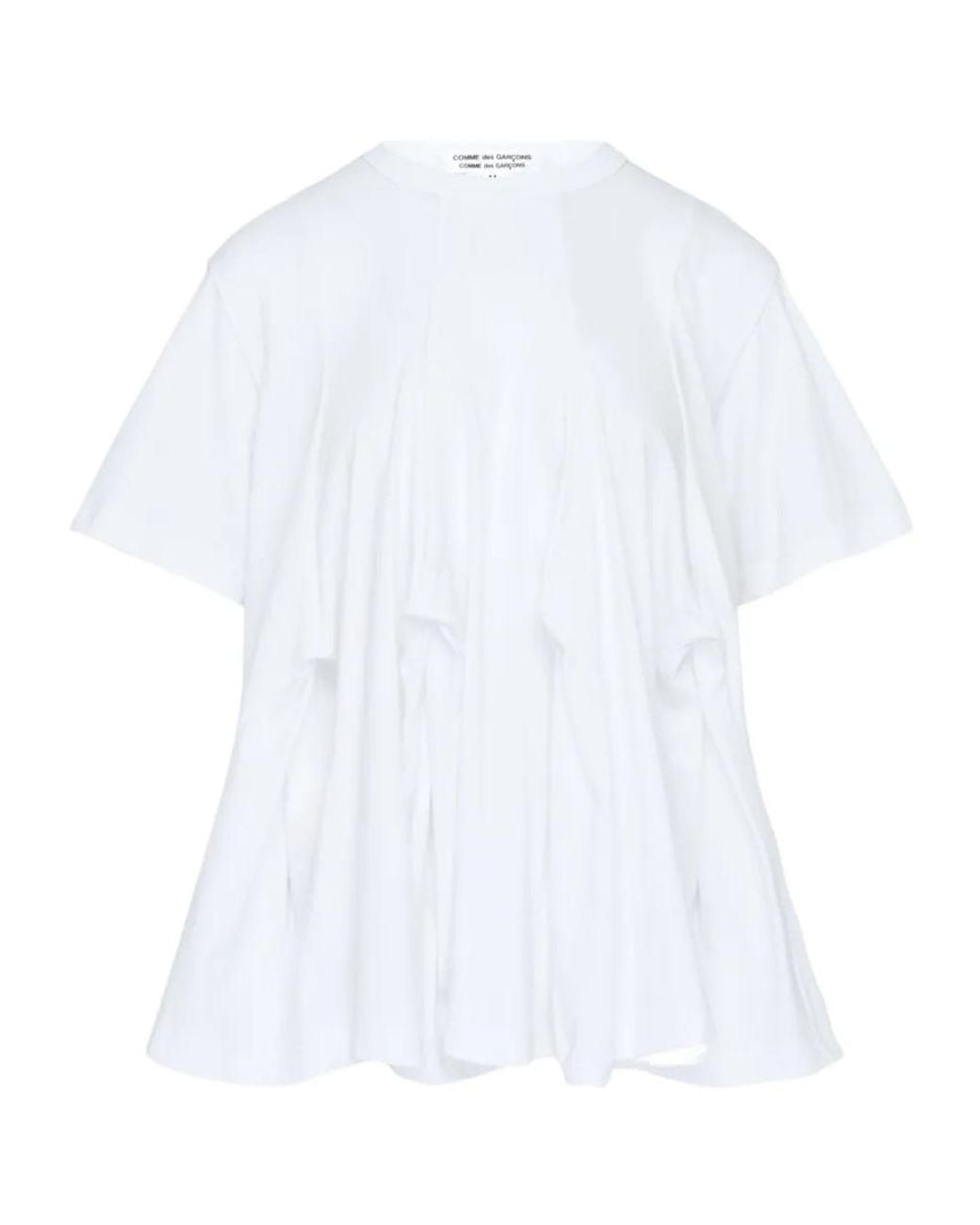 Comme des Garçons White Short-Sleeved Top