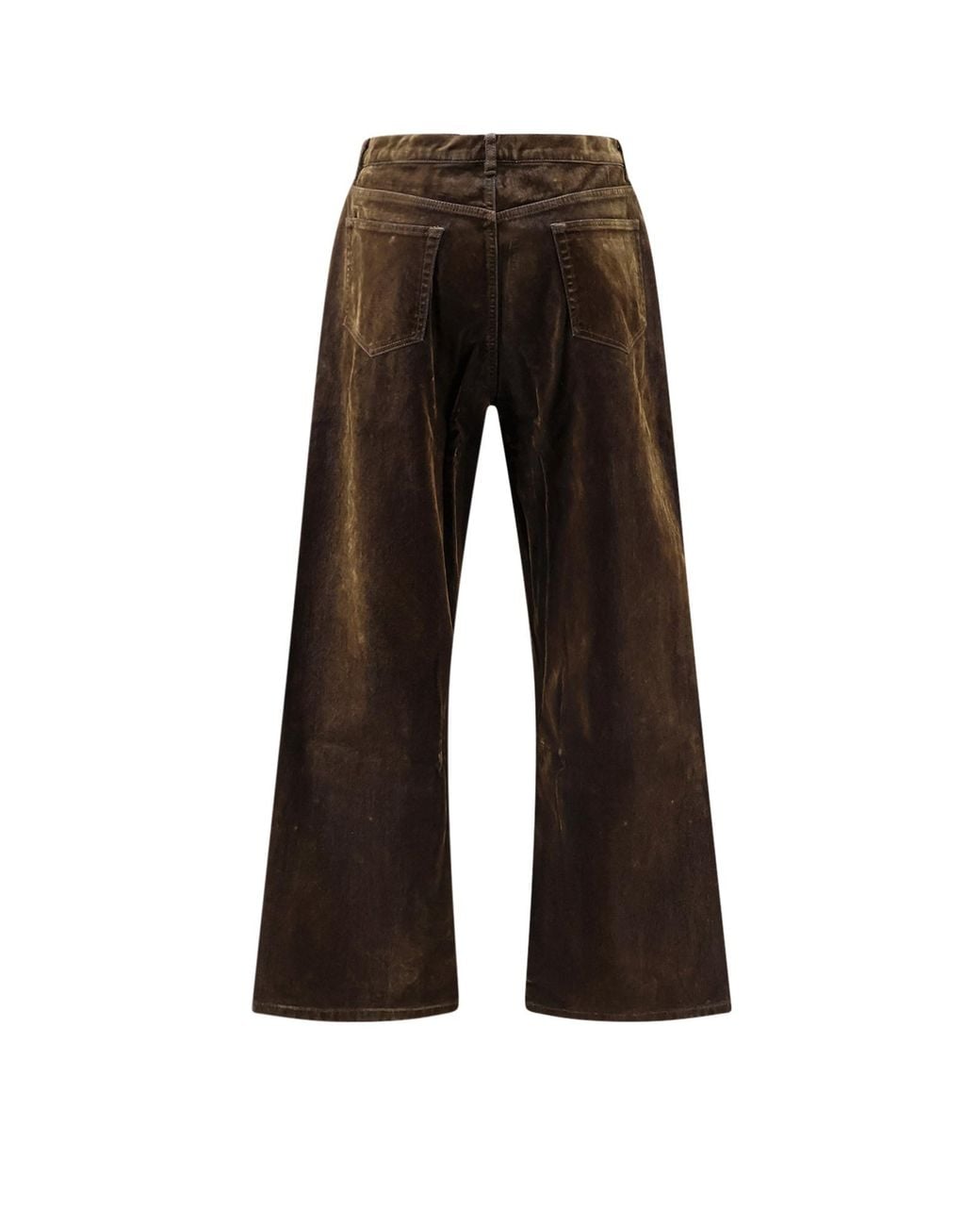 TONYWACK Brown Flared Leg Jeans for men