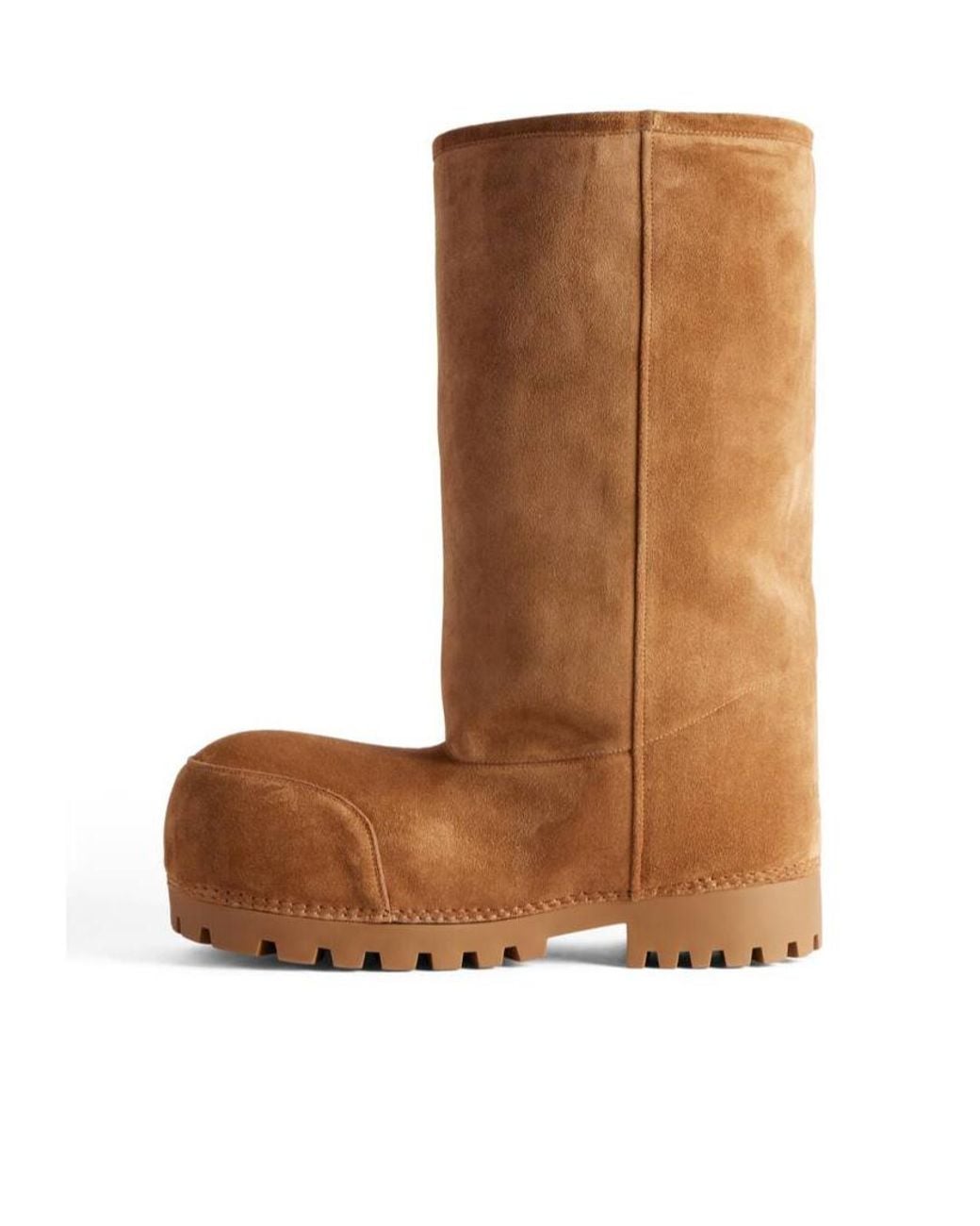 Balenciaga Brown Alaska Fur High Boots