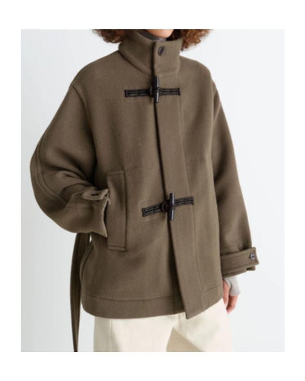 Lemaire Brown Short Duffle Coat