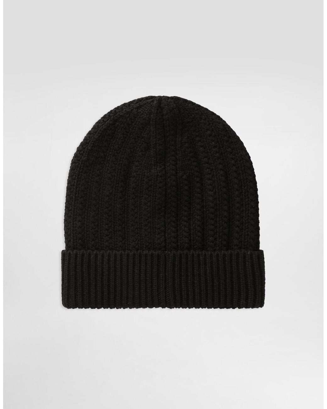 Dolce & Gabbana Black Logo Patch Ribbed Beanie for men