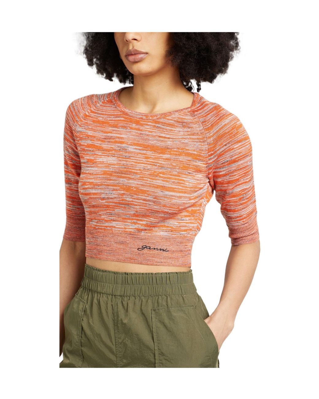 Ganni Pink Multicolour Jumpers