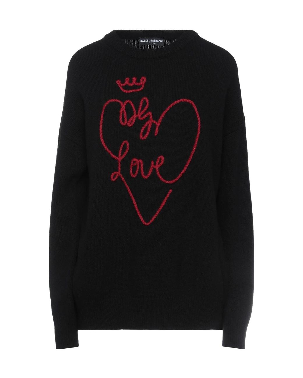 Dolce & Gabbana Black Knitted Long Sleeve Sweater