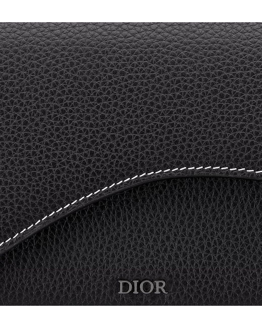 Dior Black Saddle Long Wallet for men
