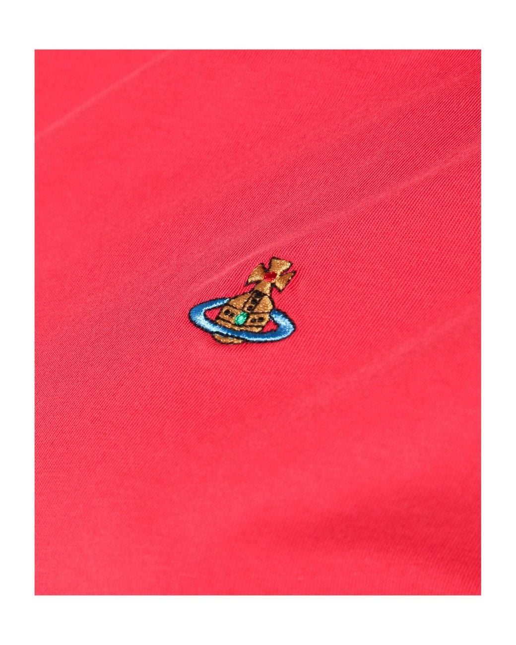 Vivienne Westwood Pink Logo-Embroidered Short-Sleeved T-Shirt
