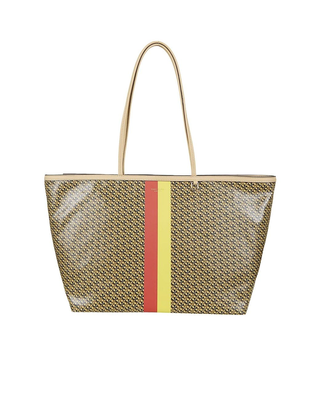 Tory Burch Metallic The Racer Tote Bag