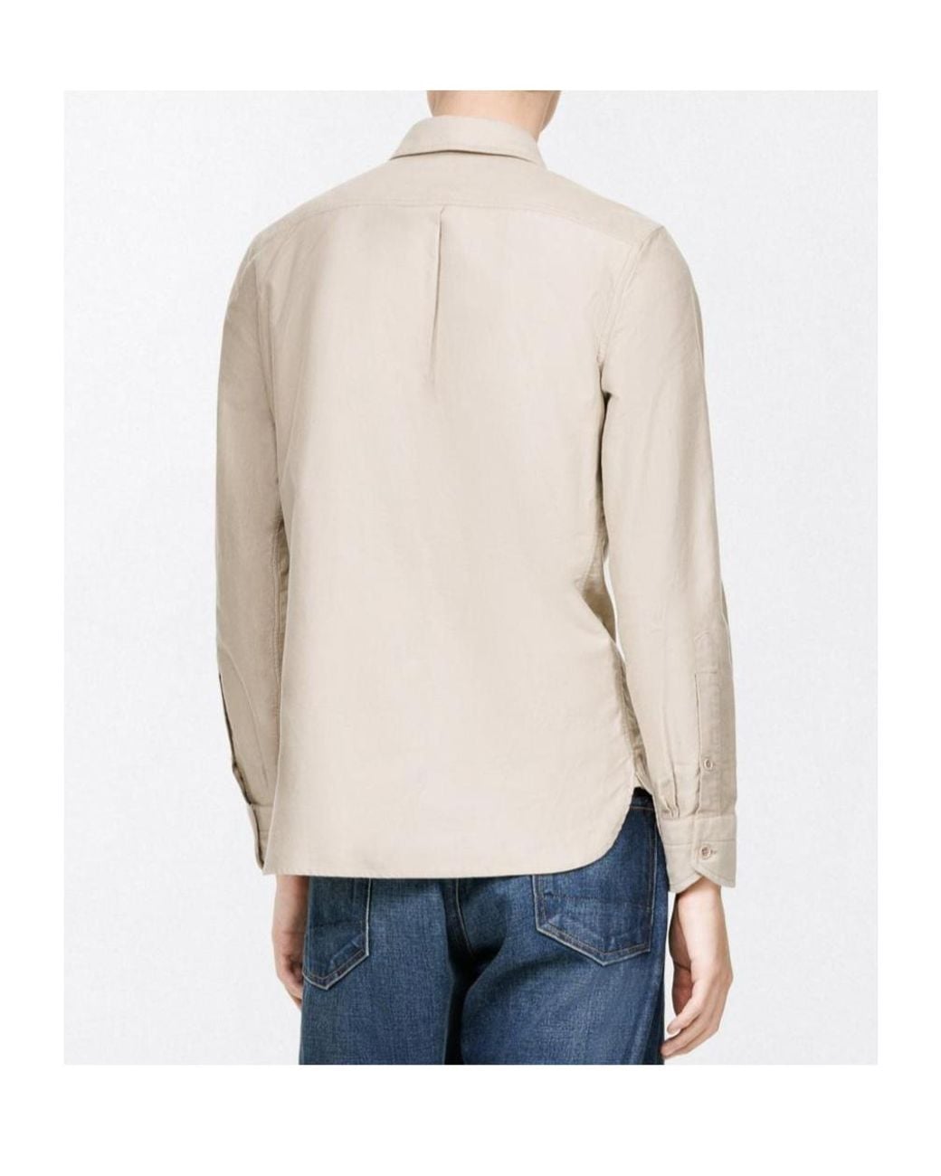 Tom Ford Natural Military Patch-Pocket Shirt for men
