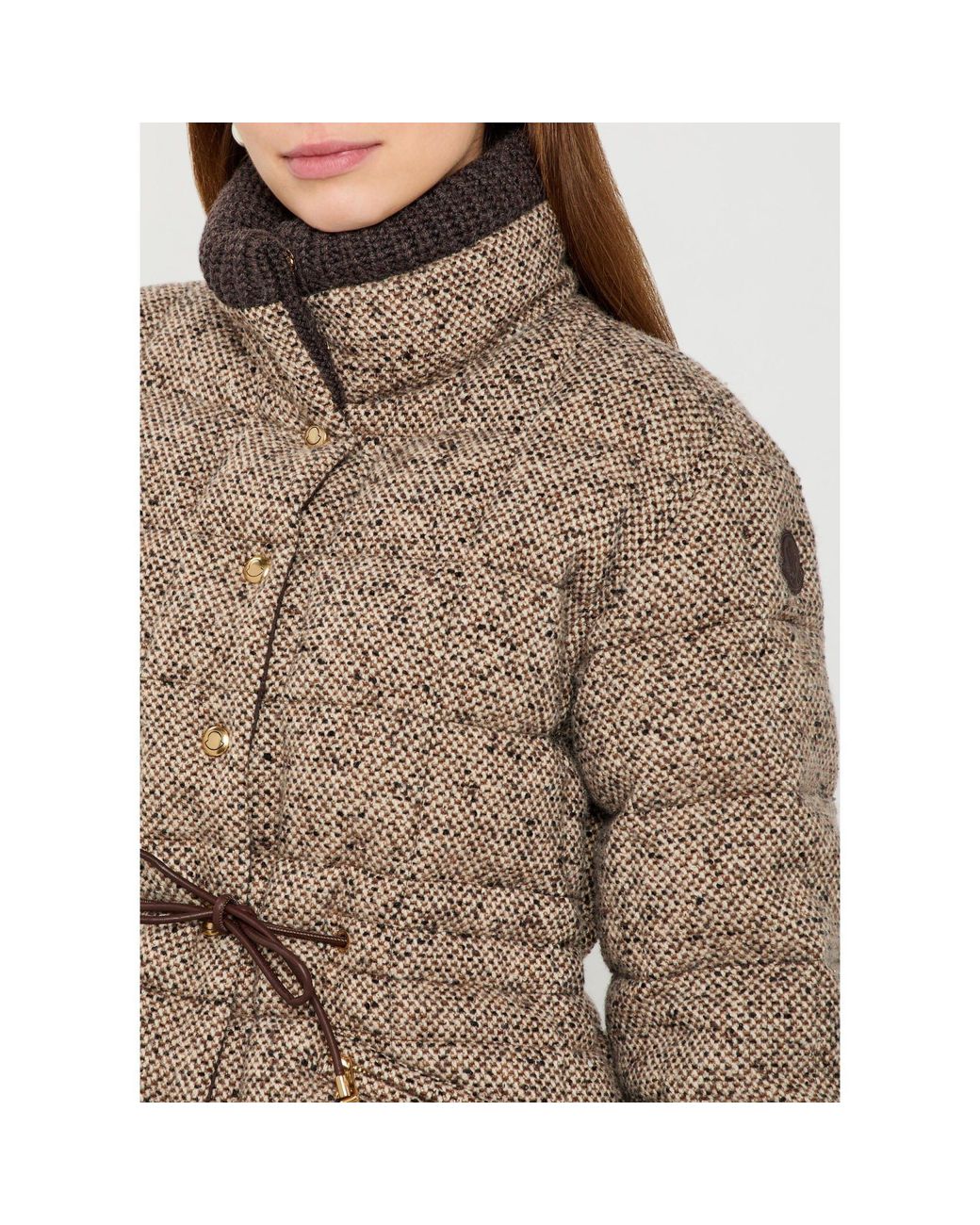 Moncler Brown Simple Wool Jacket