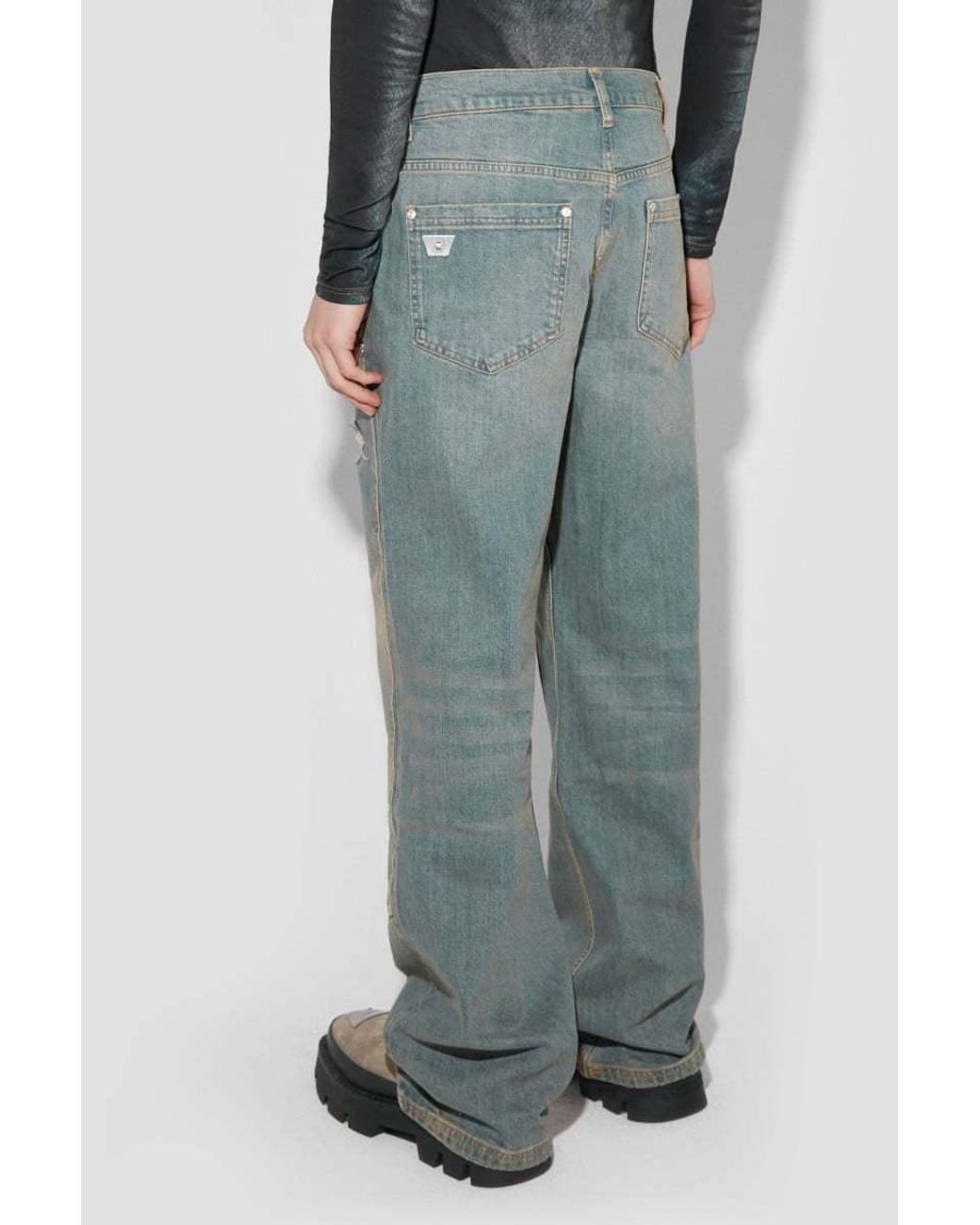 M I S B H V Blue Sunrise Wash Carpenter Denim Jeans for men