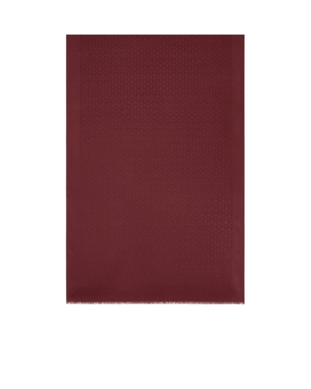 Ferragamo Purple Ferragamo Logo Patch Fringed Scarf