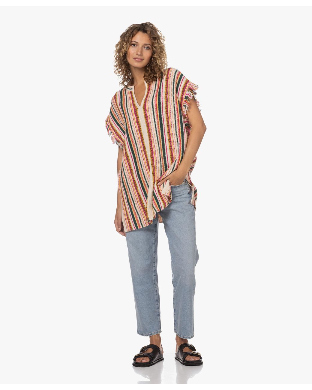 Vanessa Bruno Multicolor Short-Sleeved Sweater