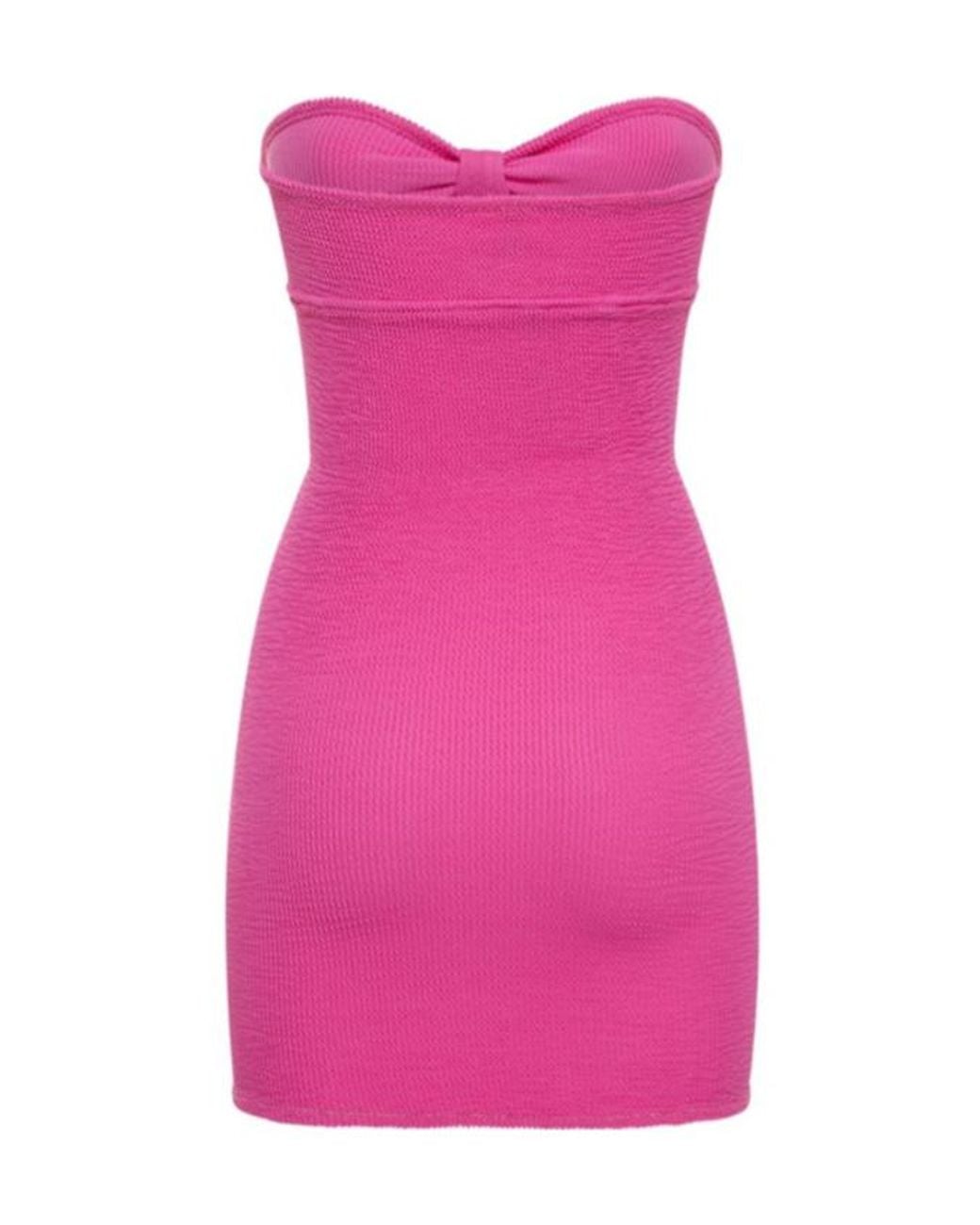 Reina Olga Pink Strapless Mini Dress