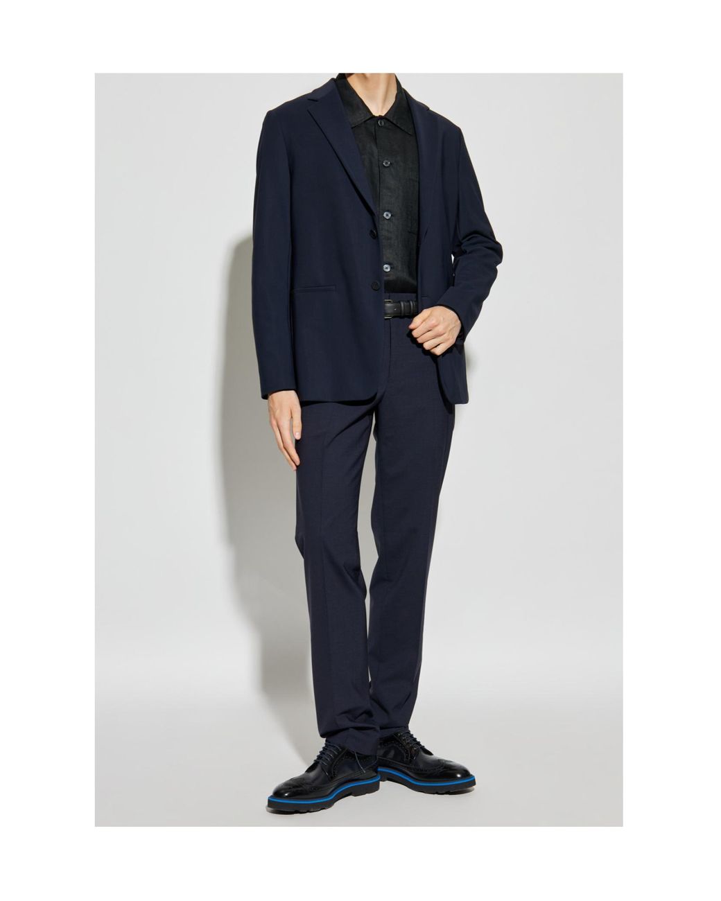 Theory Black Long Sleeved Buttoned Shirt for men