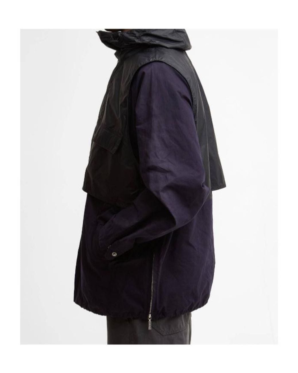 Barbour Blue X Kaptain Sunshine Smock Jacket for men