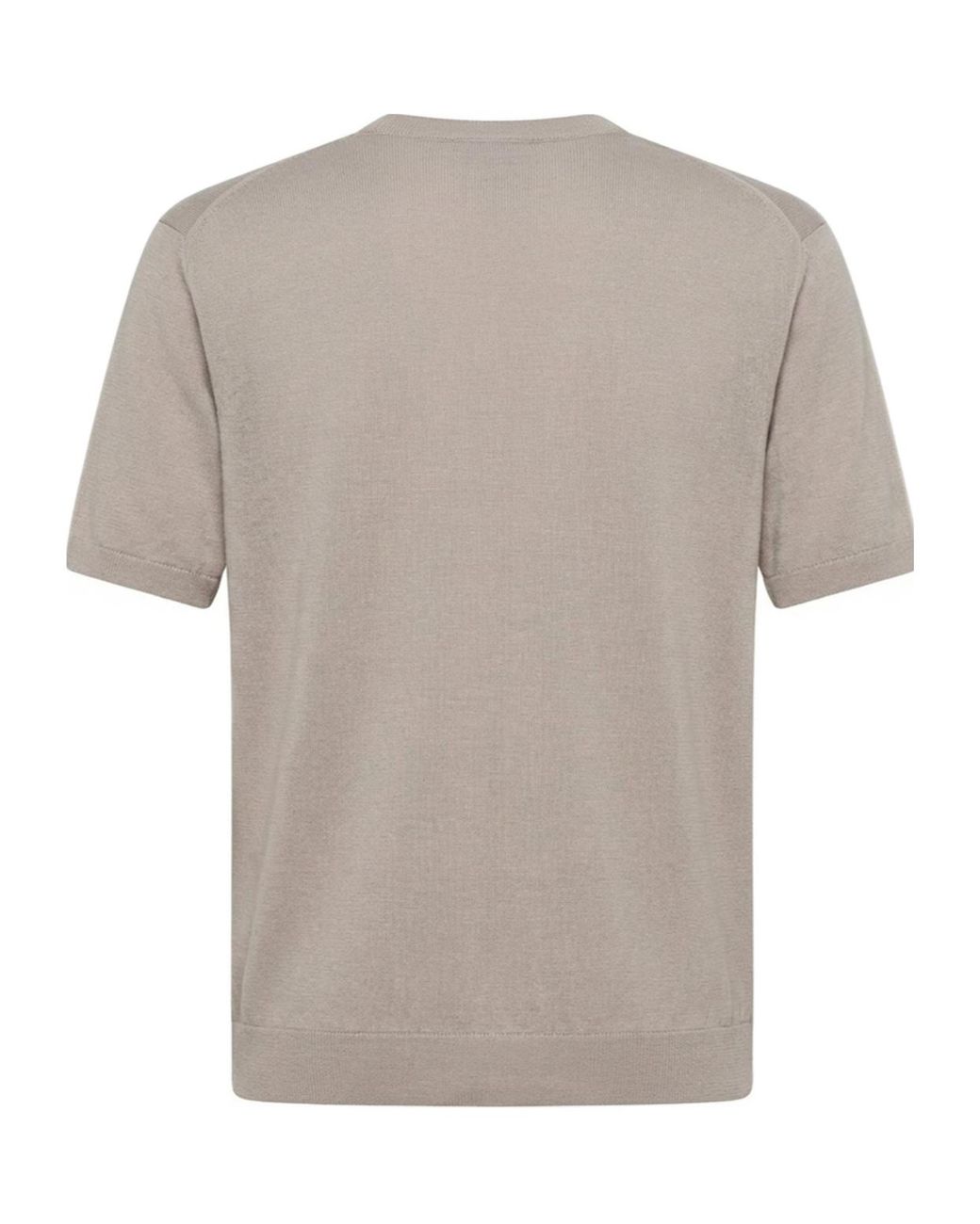 C P Company Gray Logo Patch Crewneck T-Shirt for men