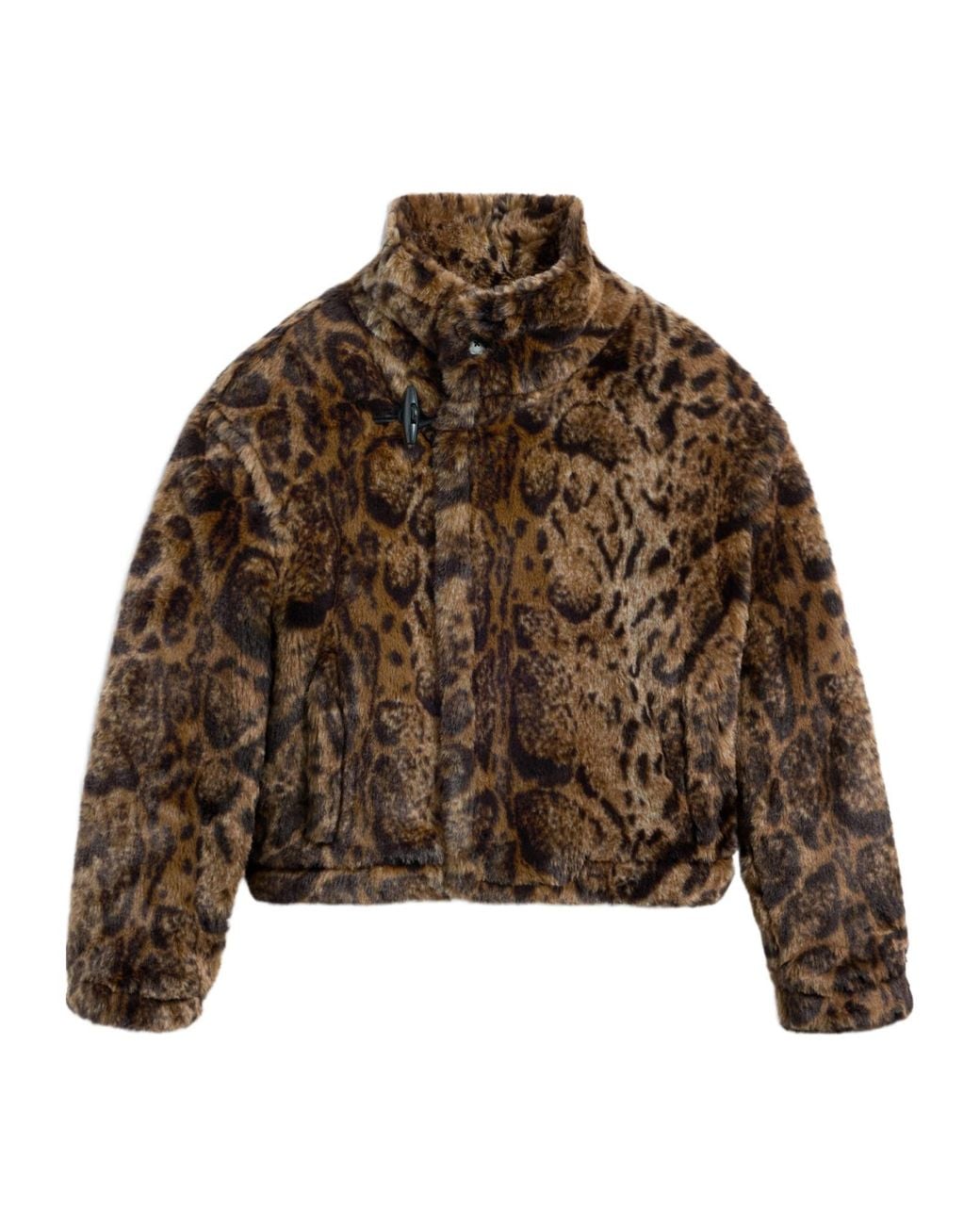 Jacquemus Brown Faux Leopard-Print Fur