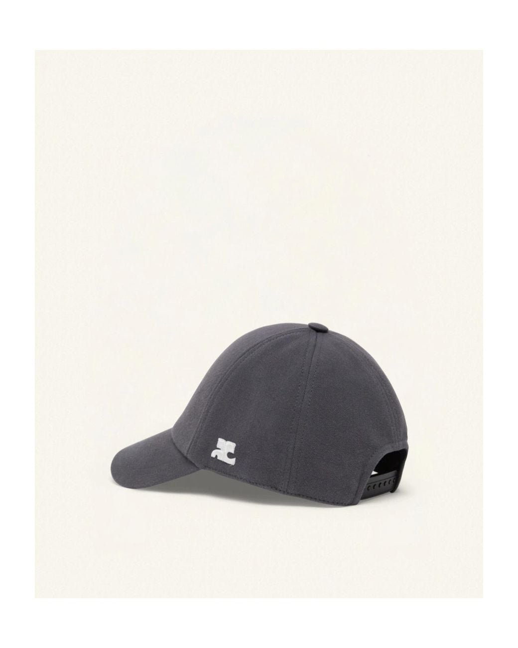 Courreges Gray Logo Cap for men