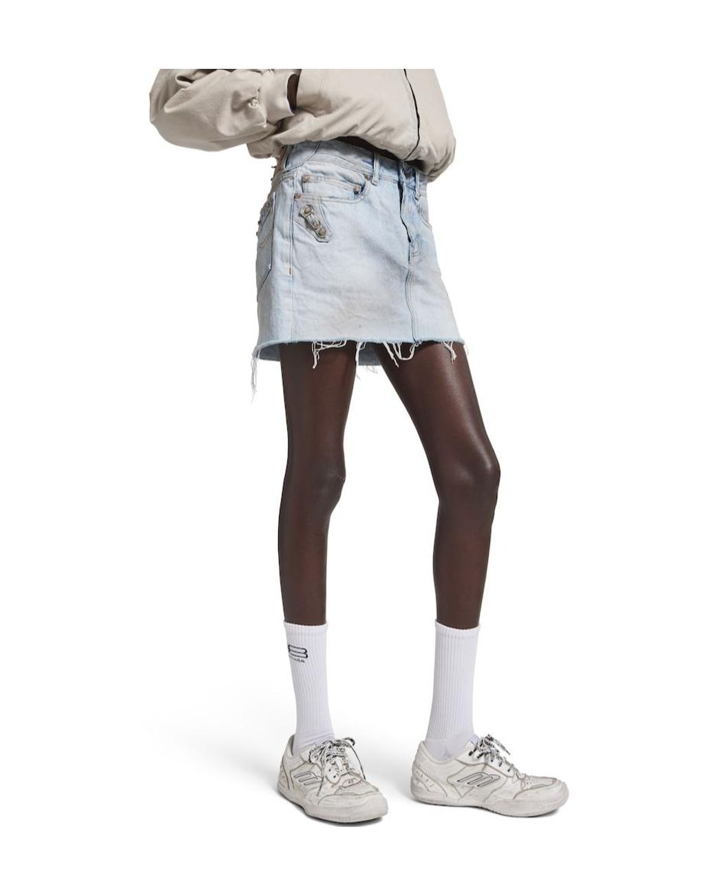 Balenciaga Blue City Denim Mini Skirt