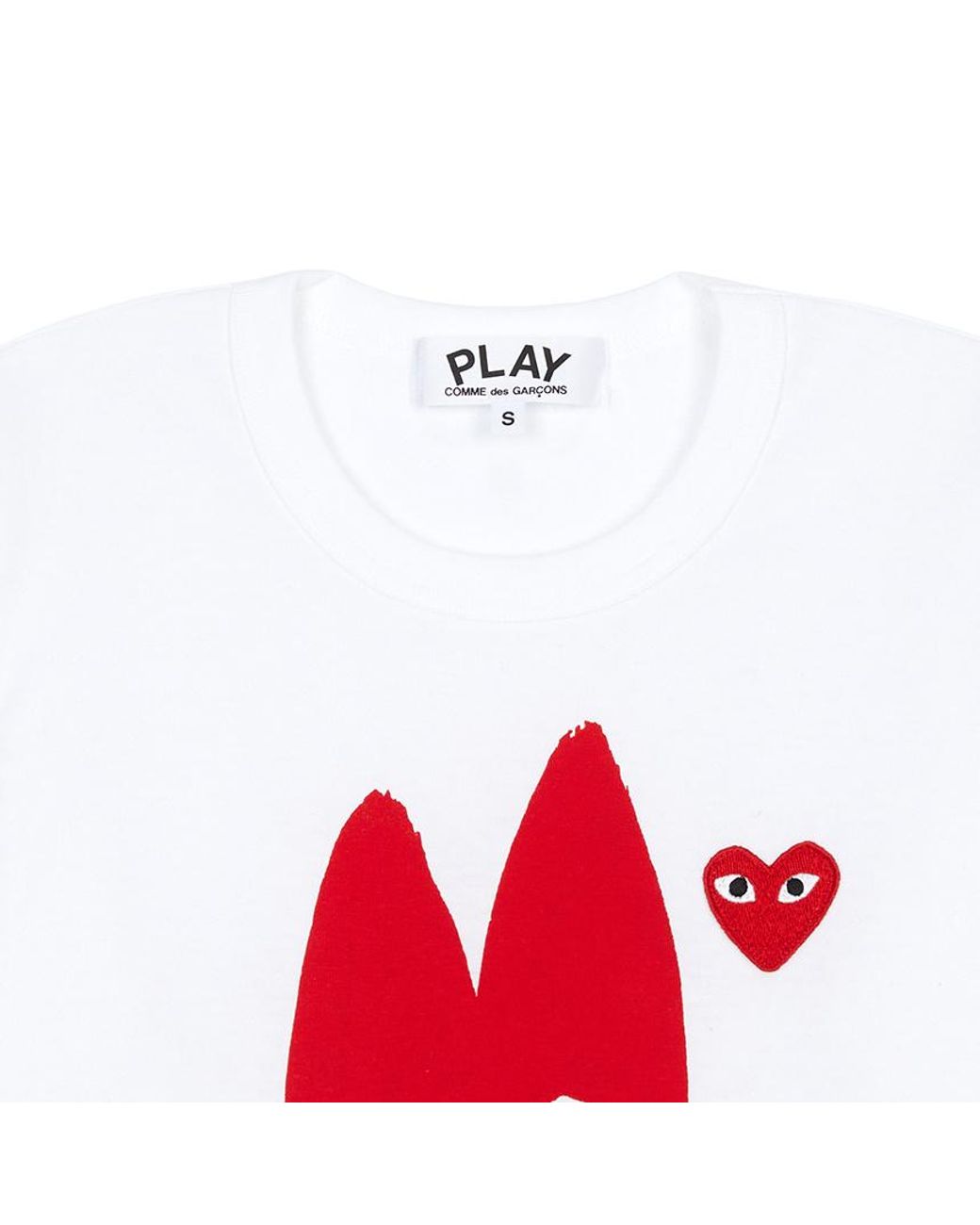 Comme des Garçons Red Short-Sleeved T-Shirt