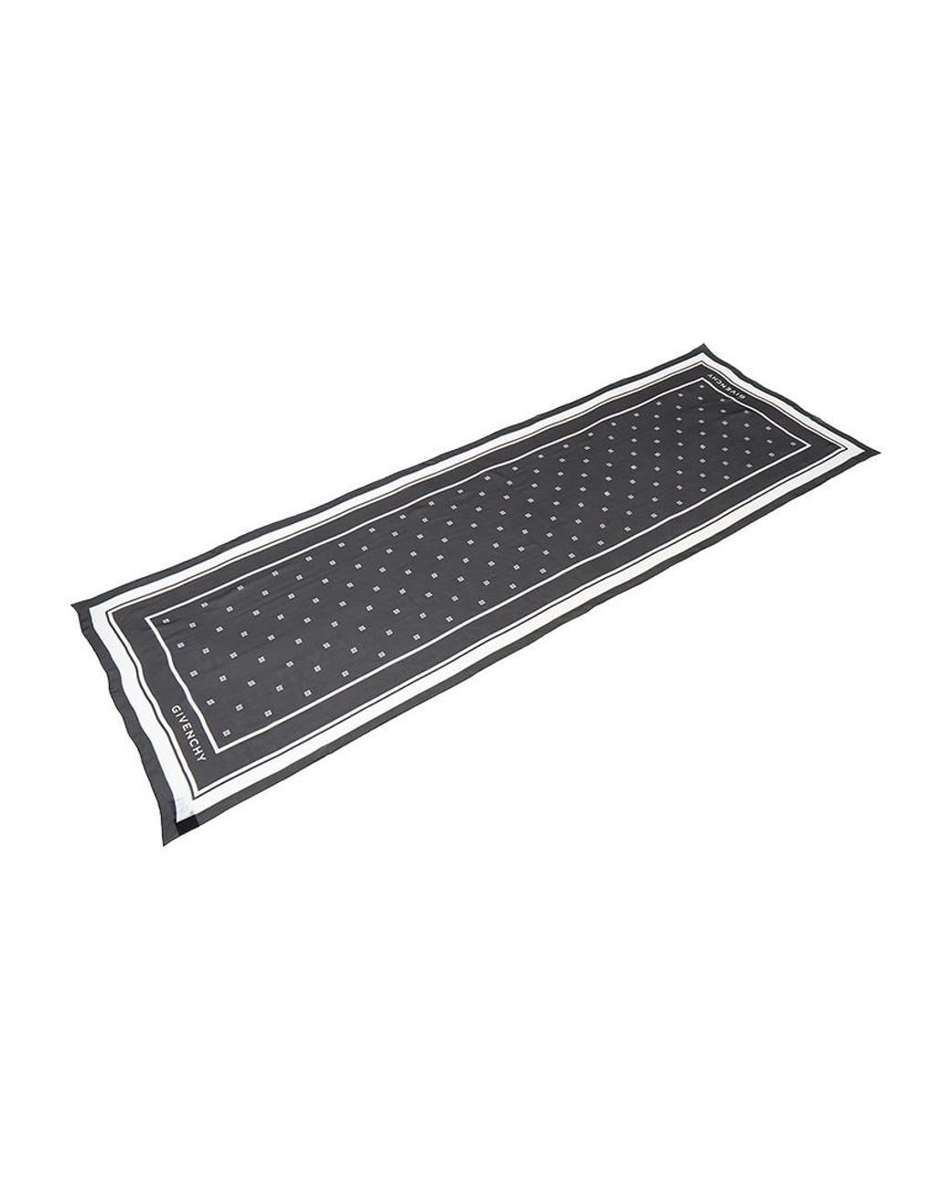 Givenchy Black Pattern Scarf