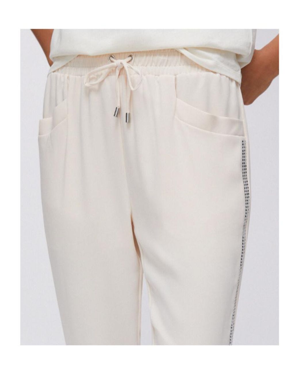 Liu Jo Natural Side Detail Trousers