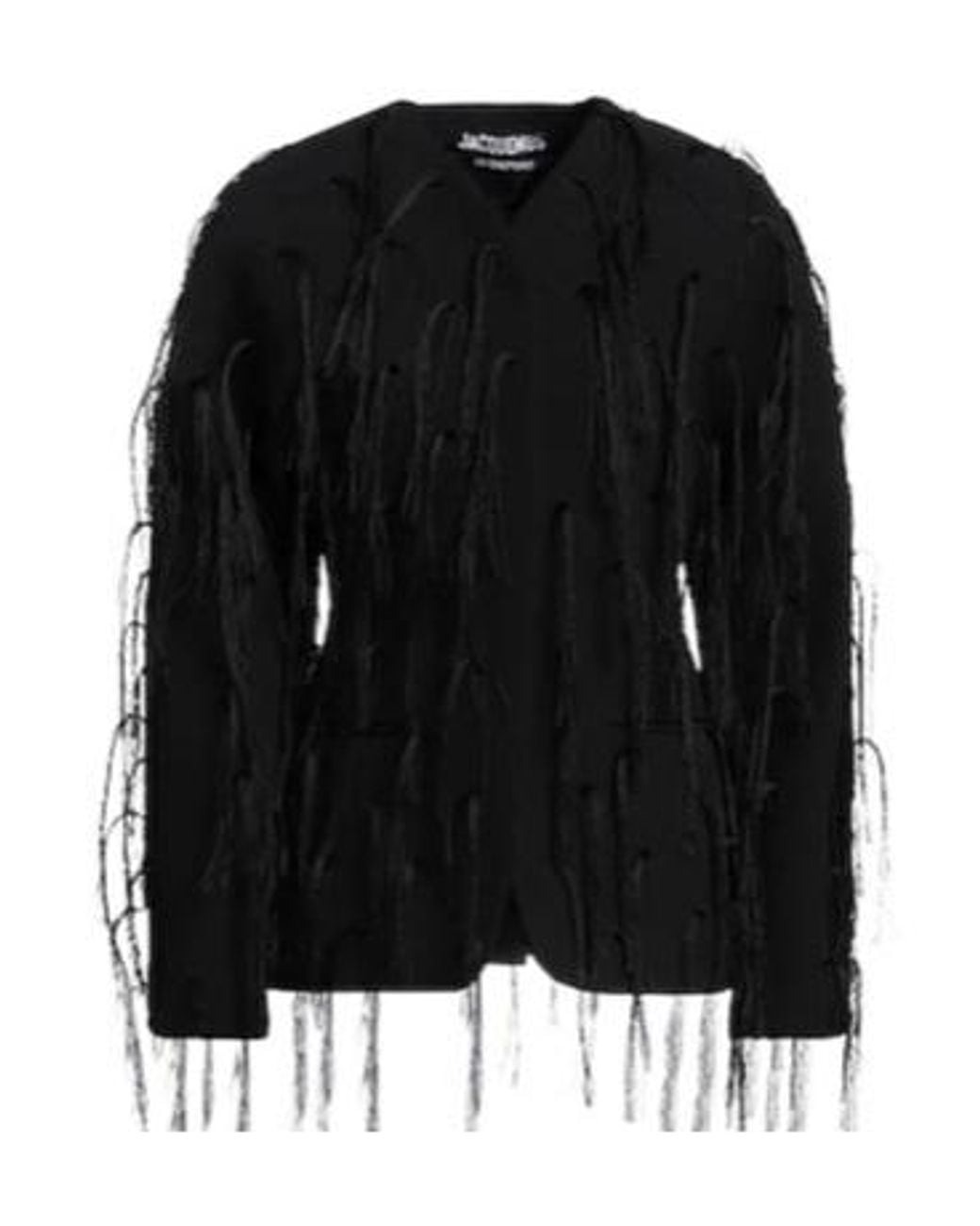 Jacquemus Black Minimalist V-Neck Jacket