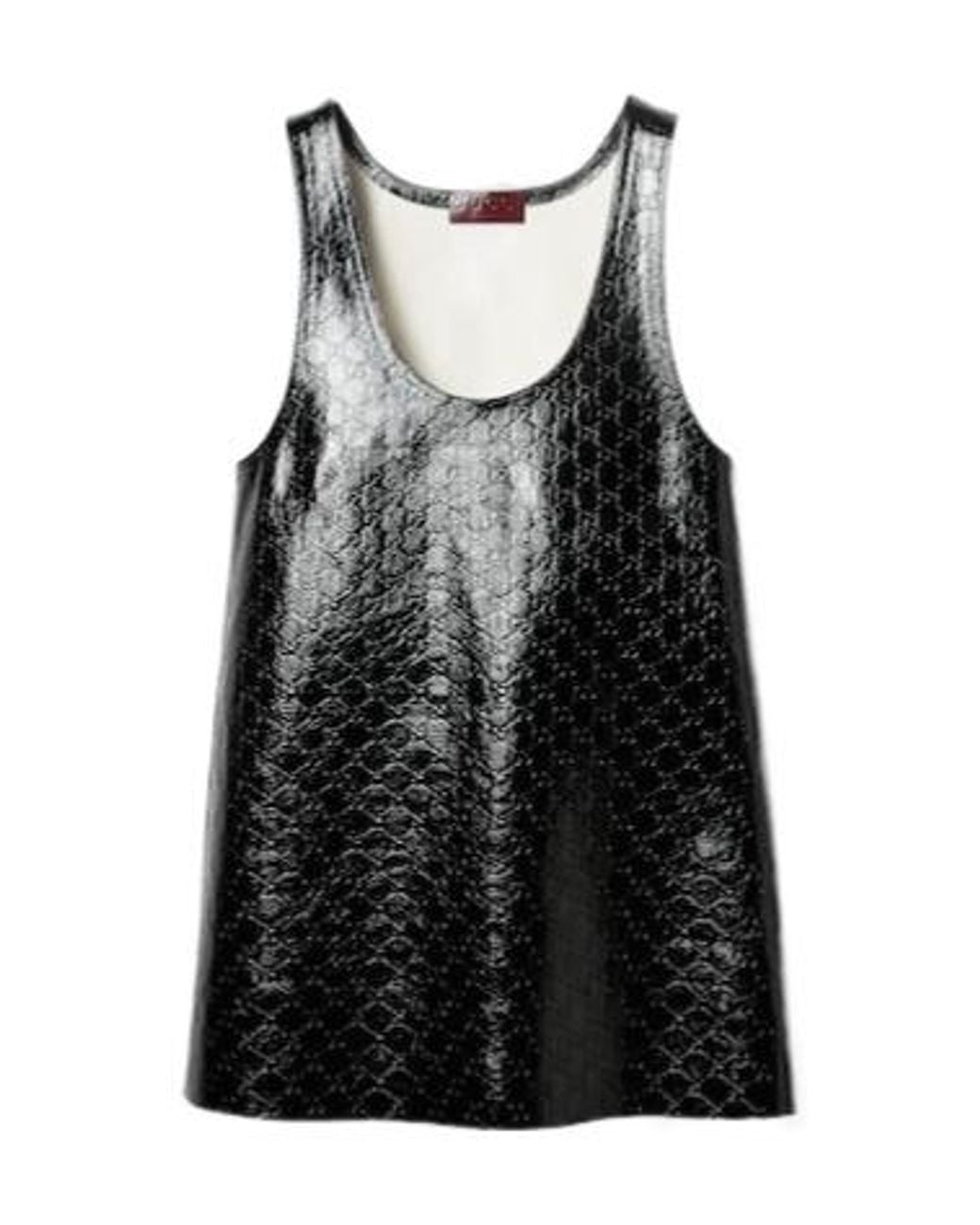 Gucci Black Gg Embossed Mini Dress