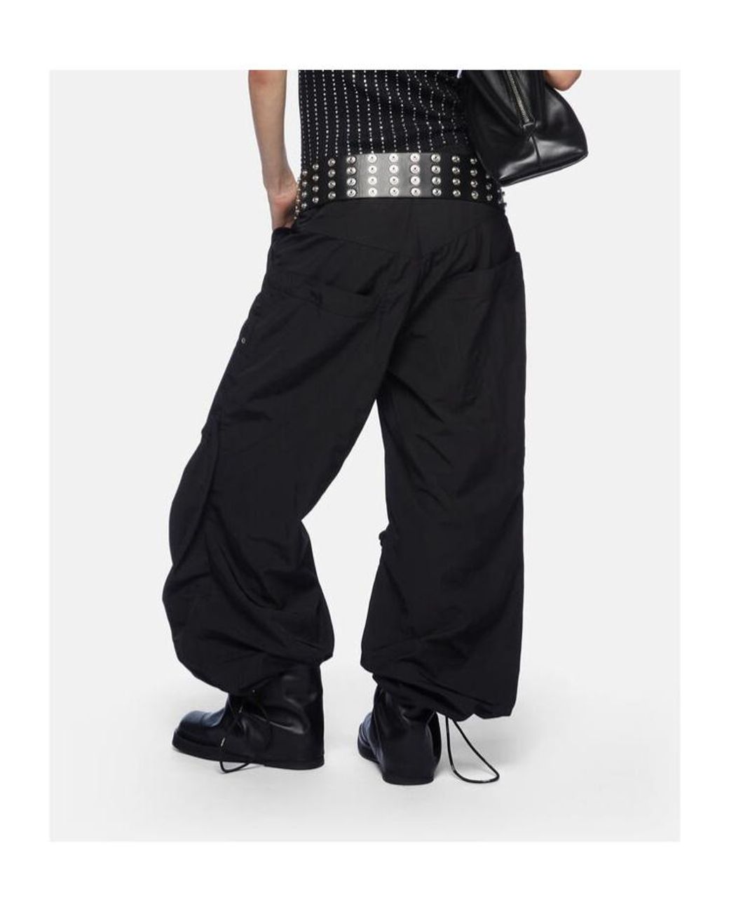 The Attico Black The Oversized Long Pants