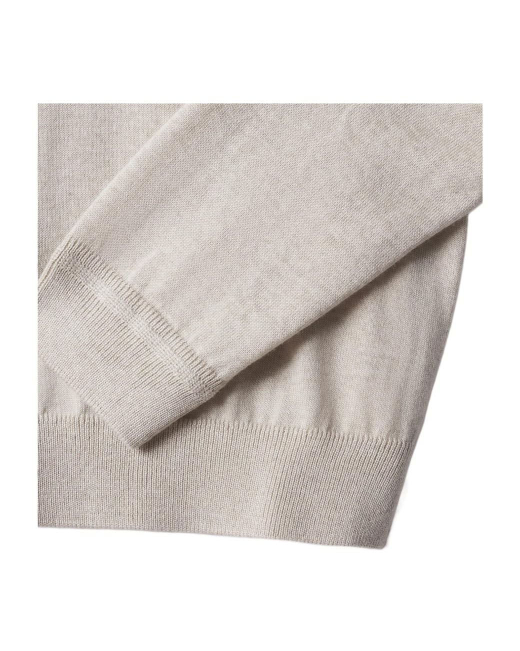 Maison Kitsuné Gray Maison Kitsuné Fox Head Knitted Sweater for men