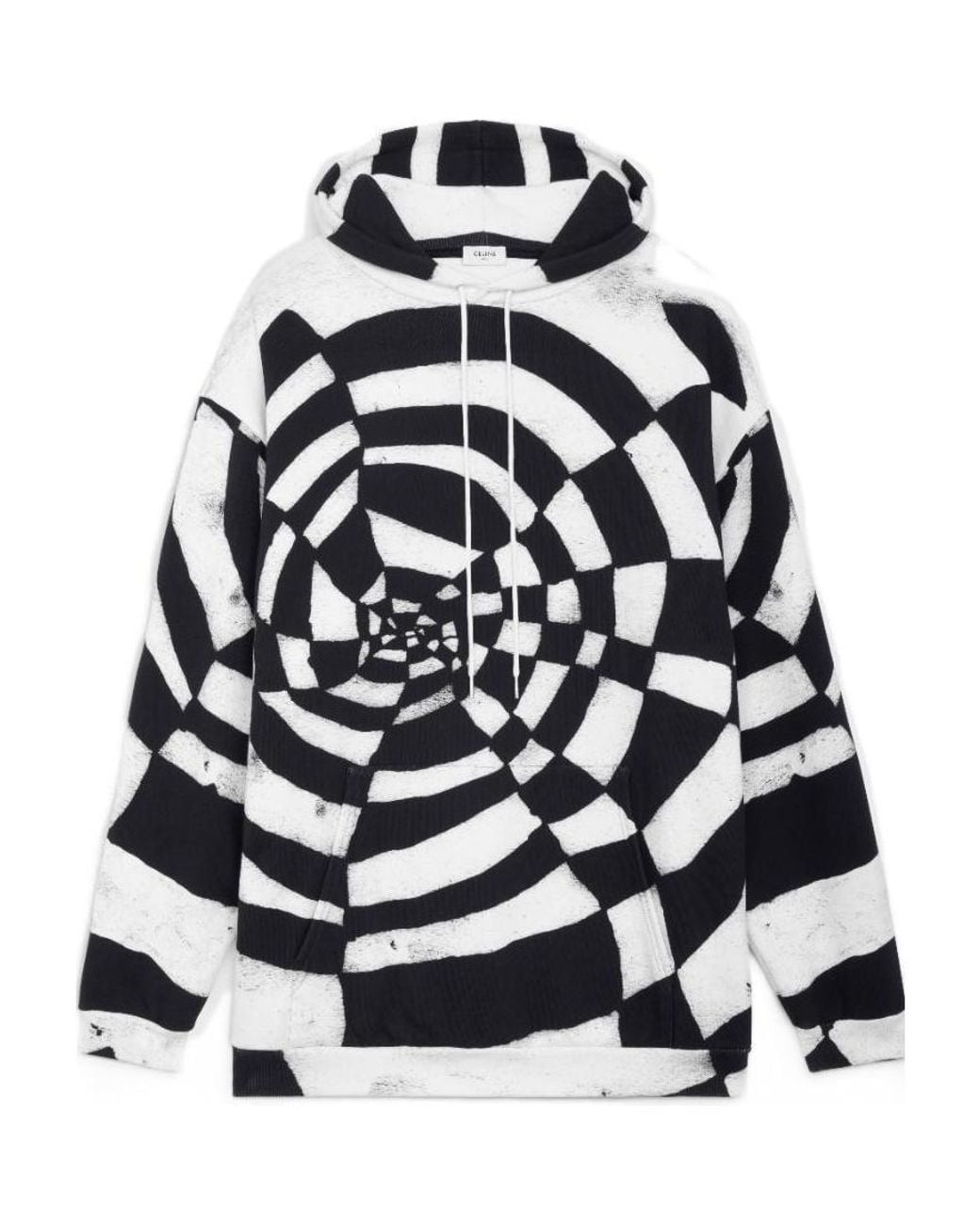 Céline Black Artist Print Hoodie for men