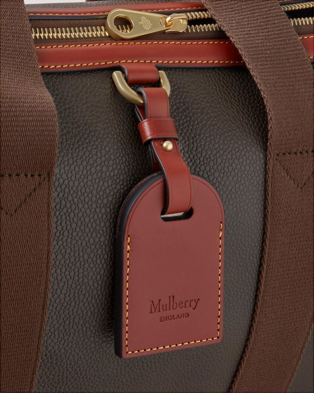 Mulberry Brown Heritage Day Clipper Tote Bag for men