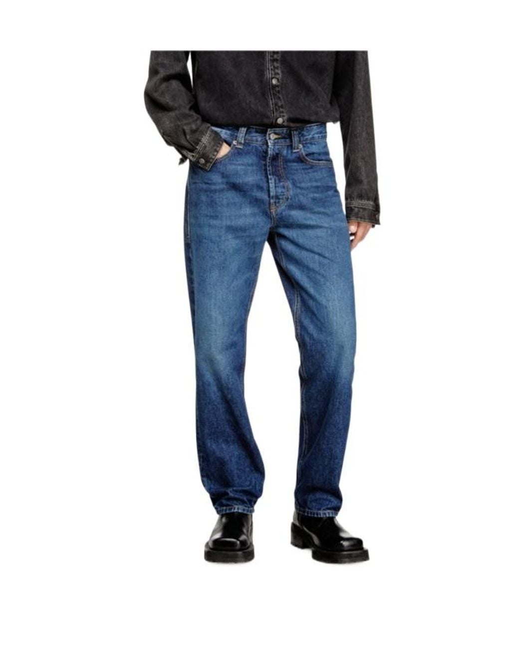 DIESEL Blue 2024 D-Macs Straight-Leg Jeans for men