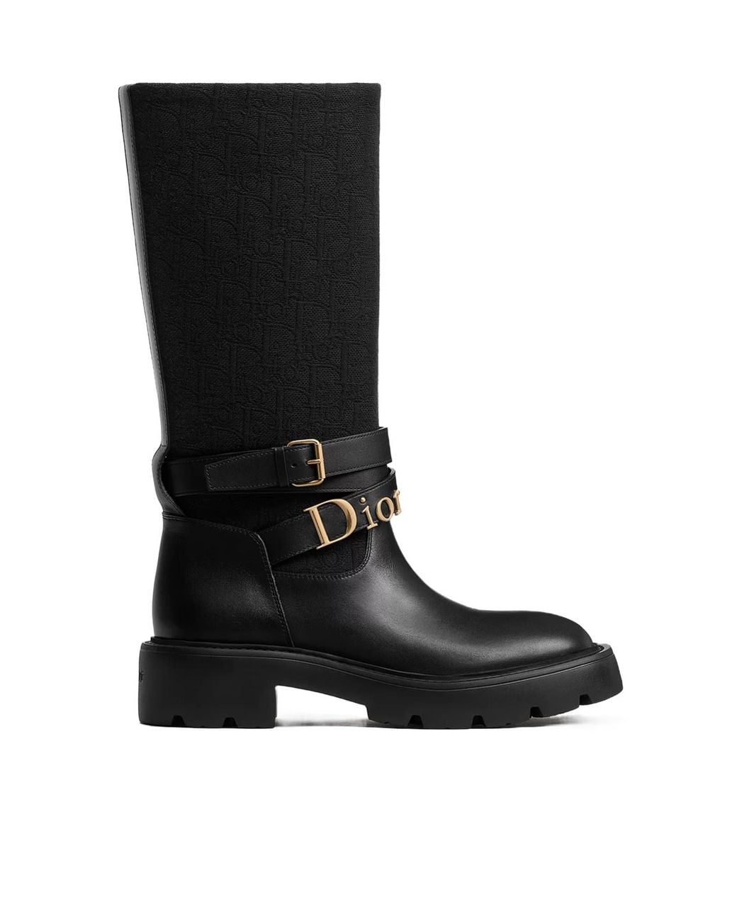 Dior Black Bolt Boot
