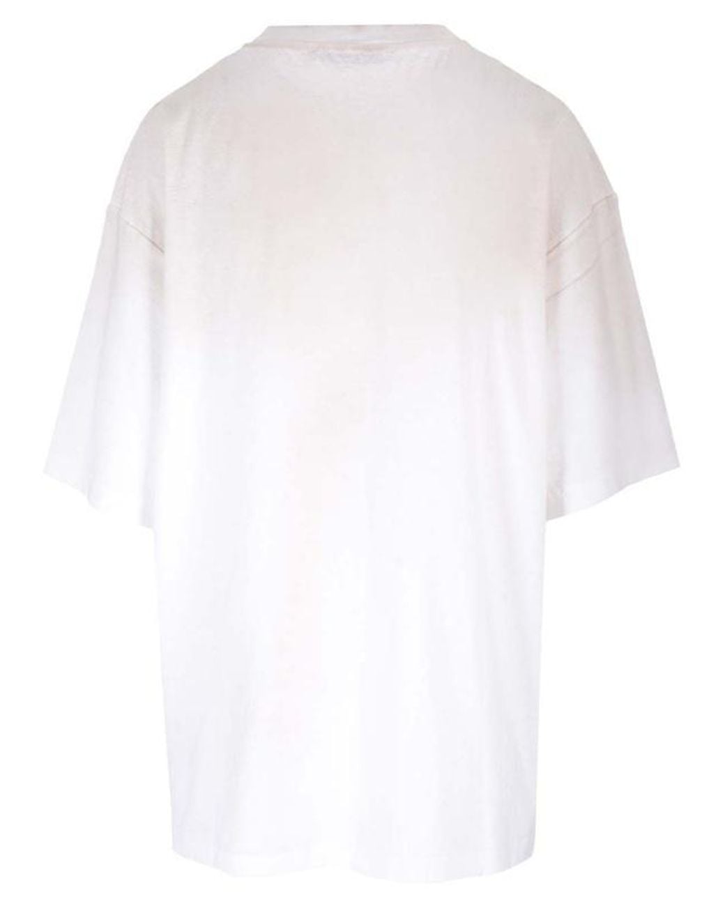 Acne White Stockholm Logo T-Shirt for men