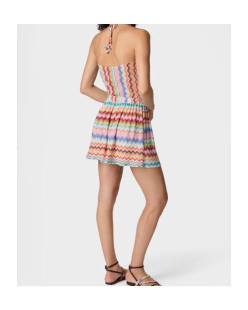 Missoni White Zigzag Pixel-Effect Pattern Jumpsuit