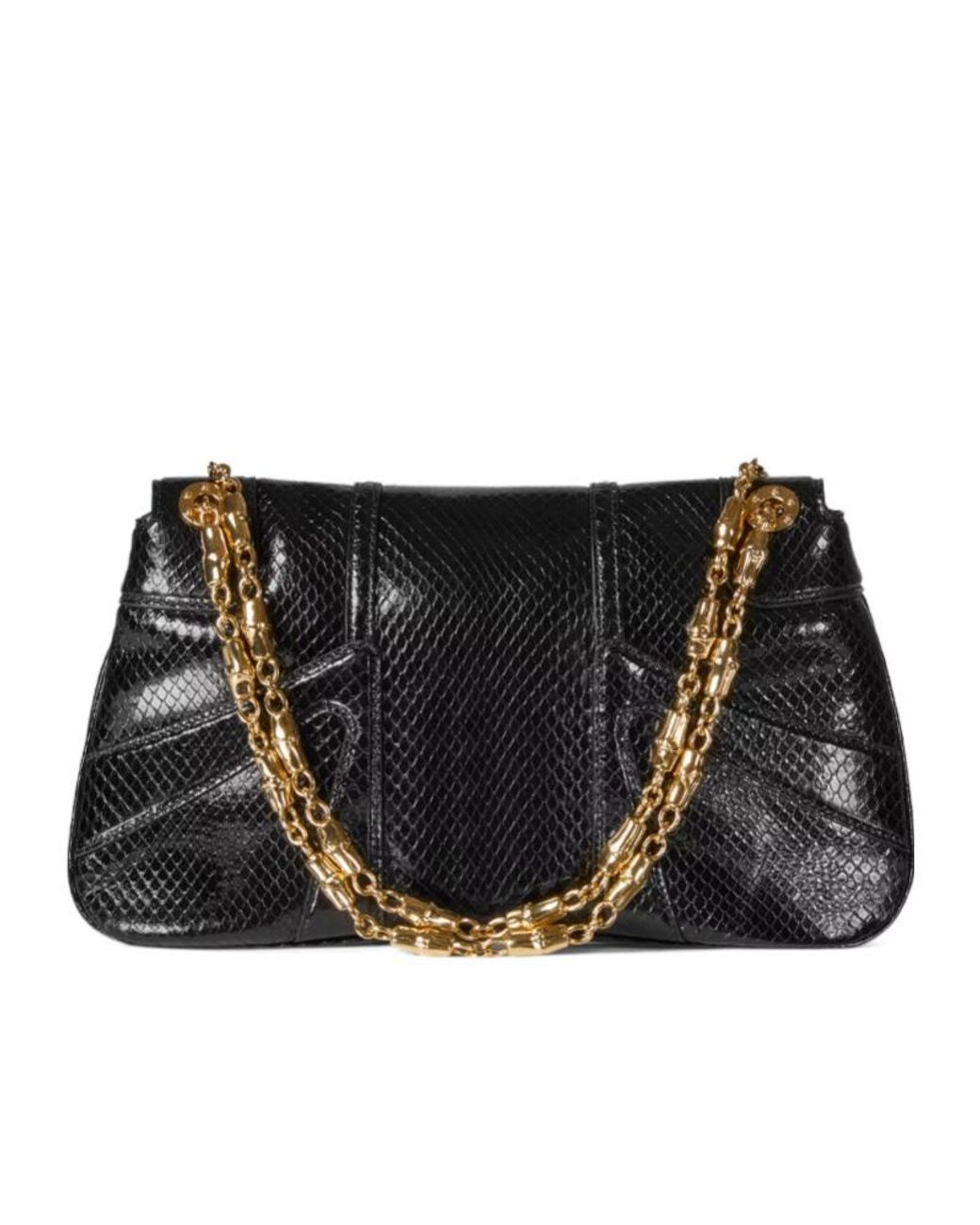 Gucci Python Evening Shoulder Bag in Black | Lyst