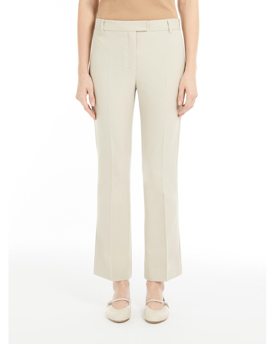 Max Mara Natural 'S Fatina Pleat Detailed Slim Fit Trousers