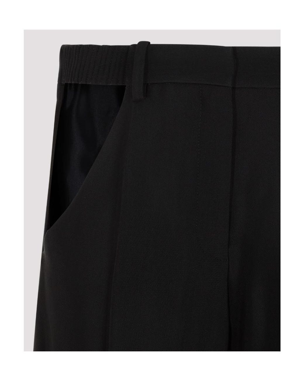 Mugler Black ミュグレー カットアウト トラウザーズ